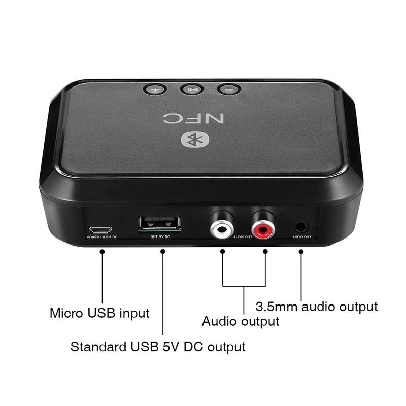 Bluetooth 4.1 Receiver NFC USB Disk Music Reading Stereo Wireless Adapter 3.5mm AUX RCA Car Speaker Bluetooth Audio Receiver
Bluetooth 4.1 Receiver NFC USB Disk Music Reading Stereo Wireless Adapter 3.5mm AUX RCA Car Speaker Bluetooth Audio Receiver