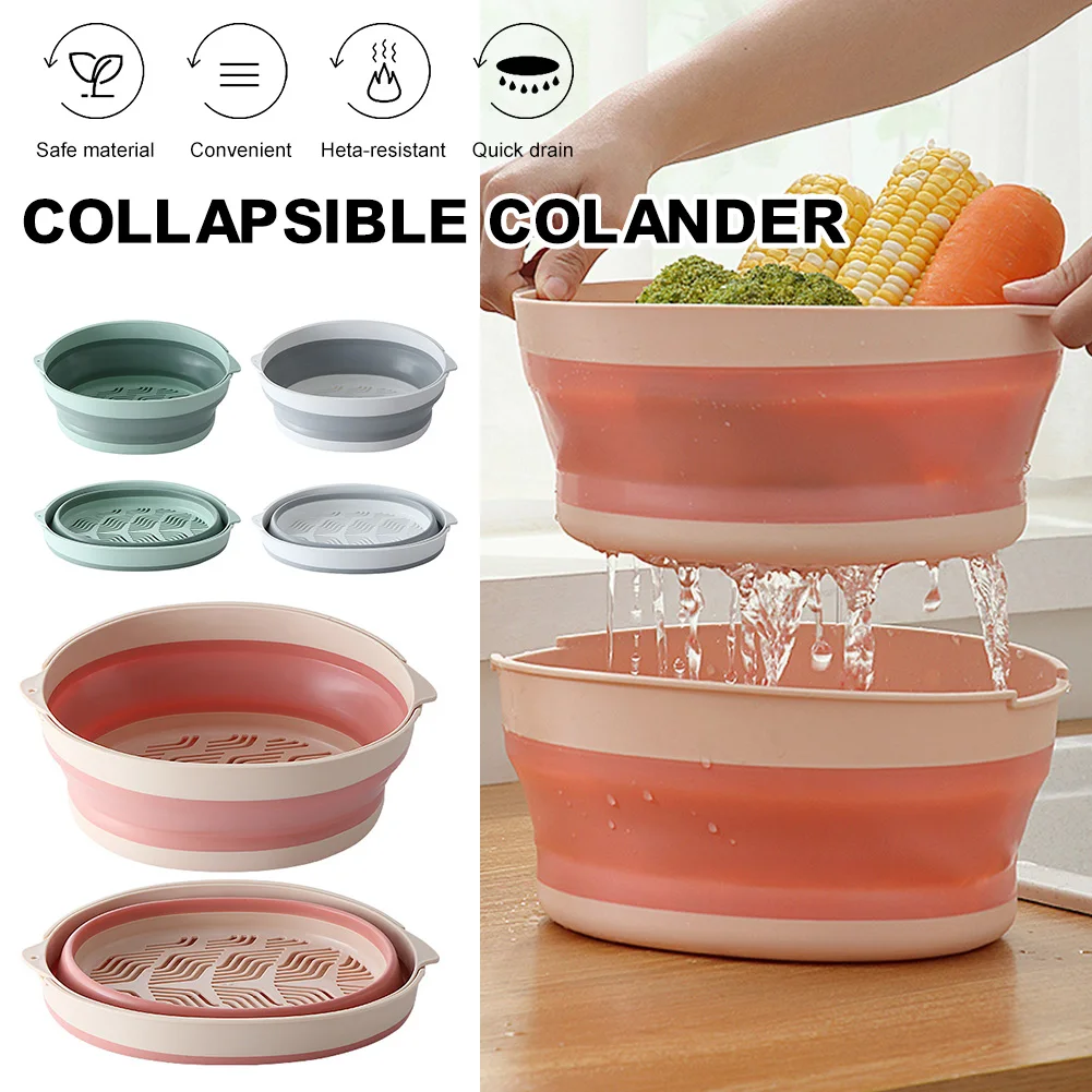 Double-Layer Kitchen Strainer Large Drain Basket Foldable Kitchen Colanders Drain Basin Fruit Vegetable Washing Basket Strainer
Double-Layer Kitchen Strainer Large Drain Basket Foldable Kitchen Colanders Drain Basin Fruit Vegetable Washing Basket Strainer