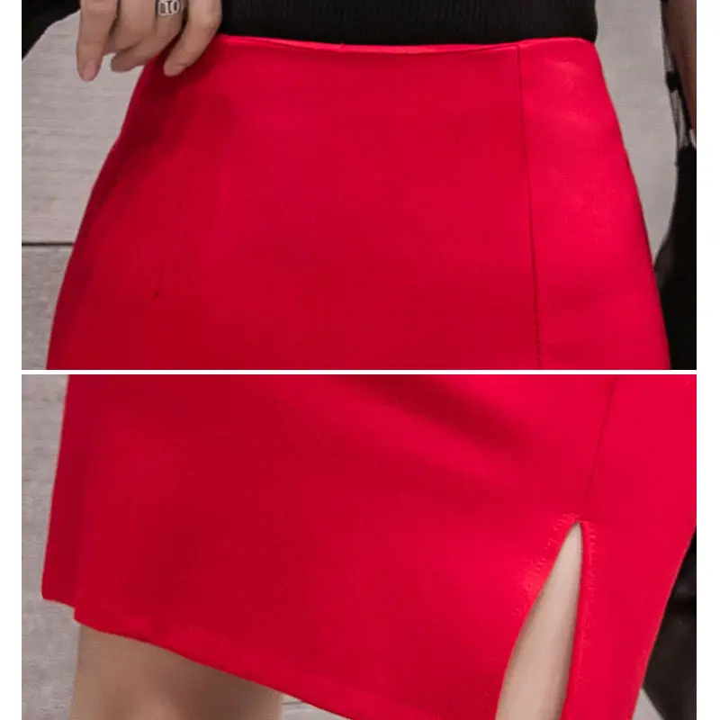 S-5XL Women Black Pencil Skirts 2021 High Waist Casual Summer Slim Sexy Midi Skirt Red Office Lady Bodycon Red Skirt Plus Size 
S-5XL Women Black Pencil Skirts 2021 High Waist Casual Summer Slim Sexy Midi Skirt Red Office Lady Bodycon Red Skirt Plus Size