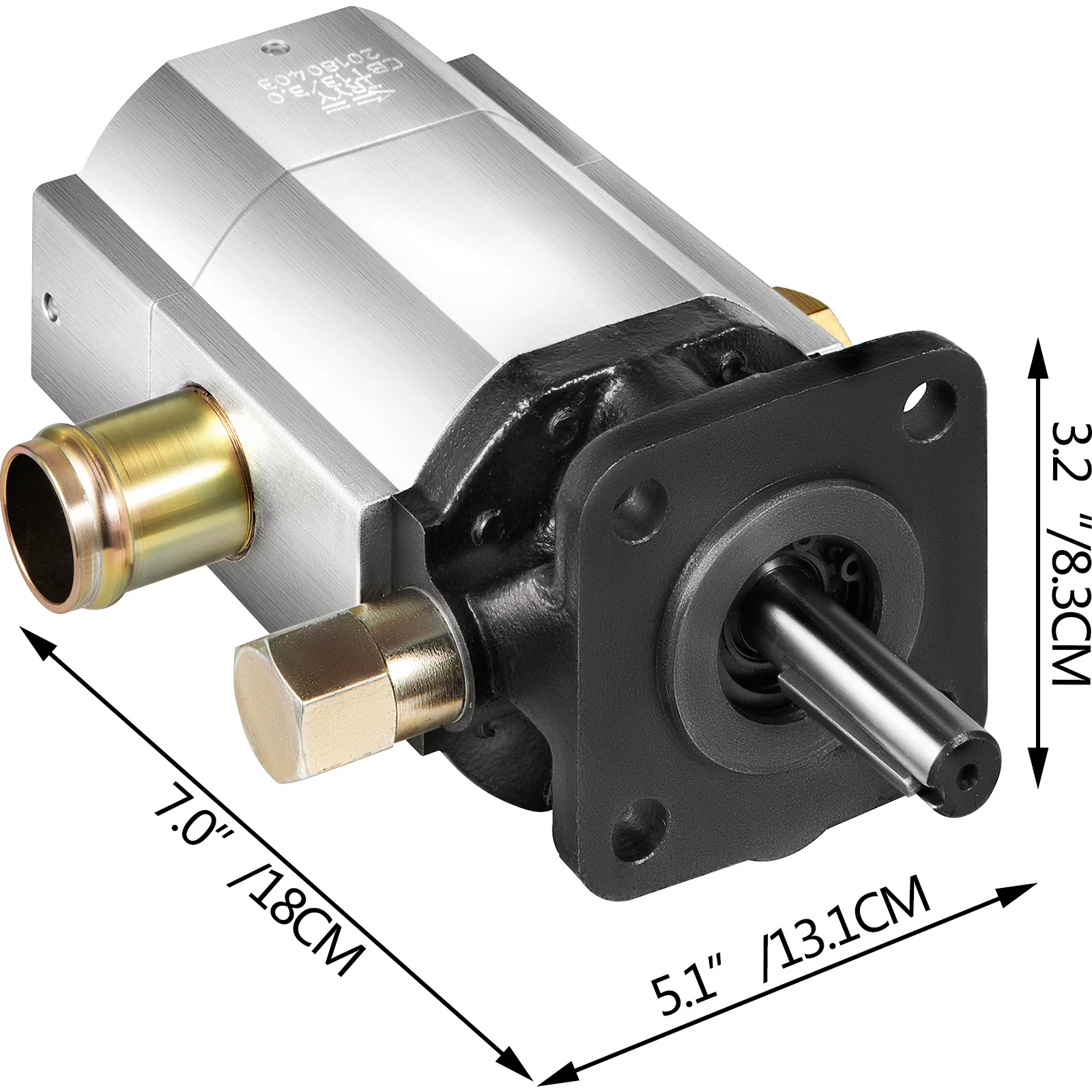 VEVOR Wood Hydraulic Pump 2 Stage 13 GPM Extrusion Aluminum Suit for Log Splitter 3000 PSI 1/2" NPT 4 Bolts On 2" X 2" Square
VEVOR Wood Hydraulic Pump 2 Stage 13 GPM Extrusion Aluminum Suit for Log Splitter 3000 PSI 1/2" NPT 4 Bolts On 2" X 2" Square