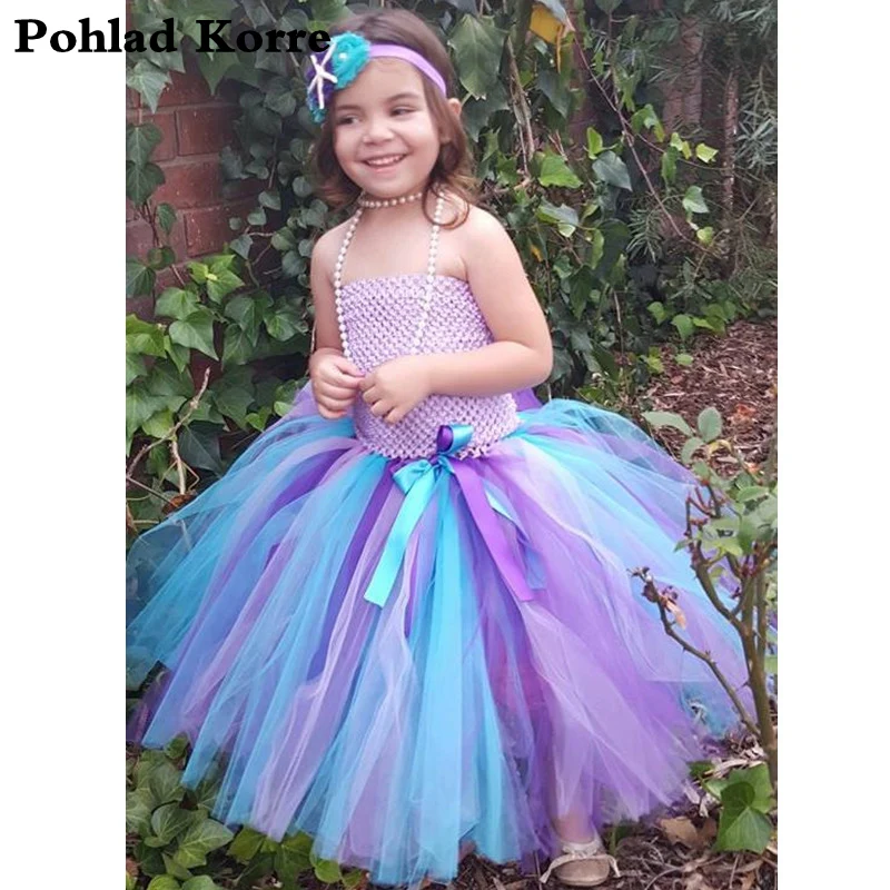 Purple Blue Starfish Princess Girls Mermaid Tutu Dress Flowers Mermaid Halloween Costume For Kids Girls Birthday Party Dresses
Purple Blue Starfish Princess Girls Mermaid Tutu Dress Flowers Mermaid Halloween Costume For Kids Girls Birthday Party Dresses