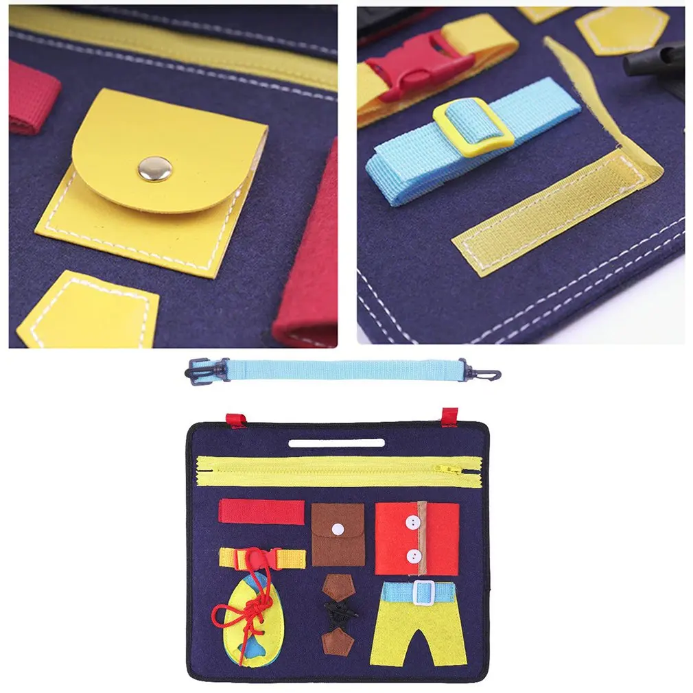 Children's Dressing Learning Board Early Childhood Education Creative Messenger Bag Educational Sensory Board For Children
Children's Dressing Learning Board Early Childhood Education Creative Messenger Bag Educational Sensory Board For Children