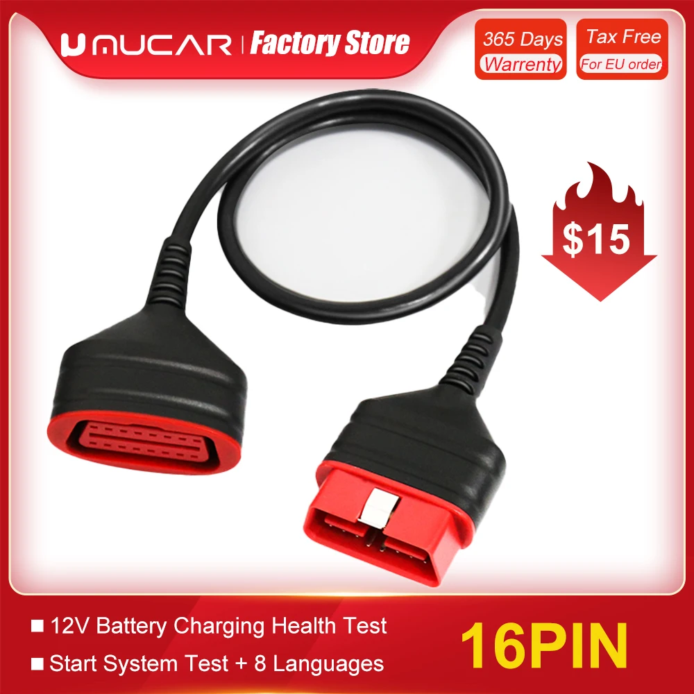 THINKCAR ThinkDiag OBD2 штекер-гнездо, оригинальный Удлинительный кабель для Easydiag 3,0/Mdiag/Golo, более быстрый основной Расширенный разъем, 16 контактов
THINKCAR ThinkDiag OBD2 штекер-гнездо, оригинальный Удлинительный кабель для Easydiag 3,0/Mdiag/Golo, более быстрый основной Расширенный разъем, 16 контактов