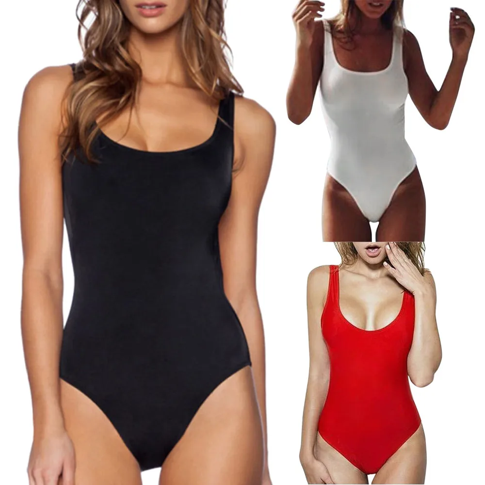 Swimsuit Bodysuits High Waist Red Black White Fashion Women Retro Elastic High Cut Low Back One Piece Swimwear Bathing Suits
Swimsuit Bodysuits High Waist Red Black White Fashion Women Retro Elastic High Cut Low Back One Piece Swimwear Bathing Suits