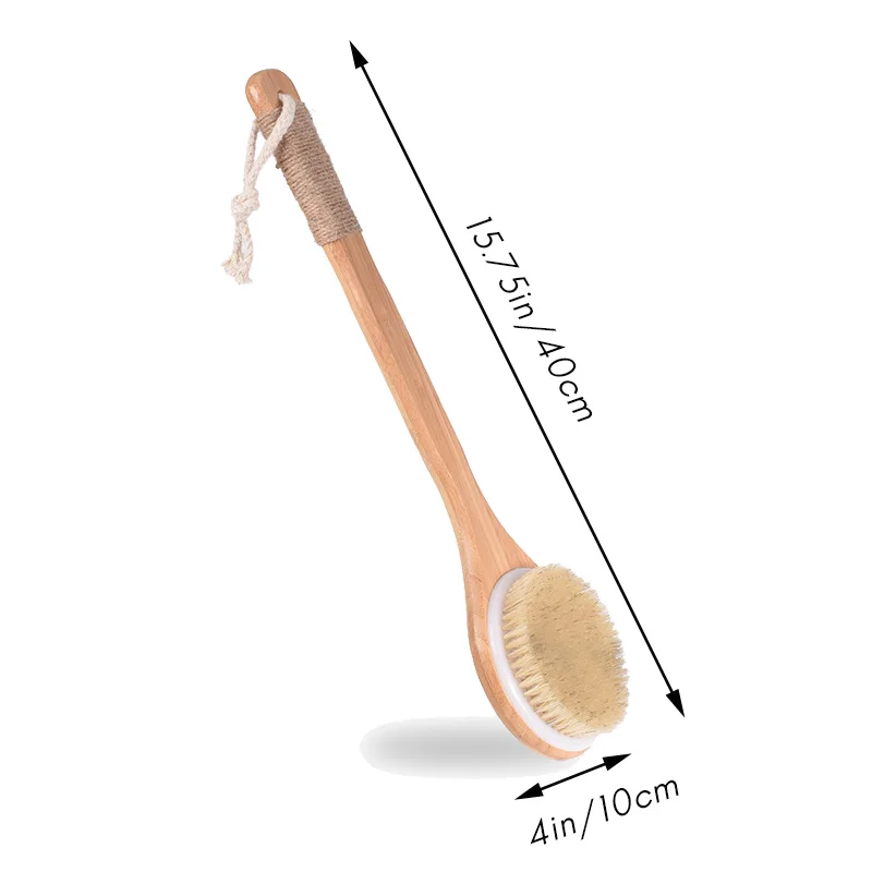 Wooden Massage Bath Brush Bristle Exfoliating Shower Brush Long Wooden Handle Dry Brushing
Wooden Massage Bath Brush Bristle Exfoliating Shower Brush Long Wooden Handle Dry Brushing