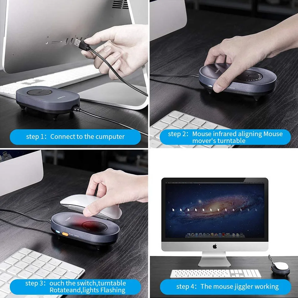 Mouse Mover Movement Simulator with ON/Off Switch Driver-Free Mouse Movement Simulation for Computer Awakening Mouse Jiggler
Mouse Mover Movement Simulator with ON/Off Switch Driver-Free Mouse Movement Simulation for Computer Awakening Mouse Jiggler