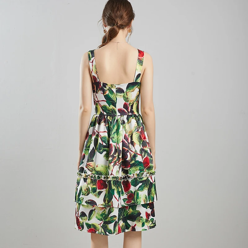 Merchall 2020 New Fashion Runway Summer Dress for Women Bow Spaghetti Strap Backless Tank Green Floral Print Mini Dress
Merchall 2020 New Fashion Runway Summer Dress for Women Bow Spaghetti Strap Backless Tank Green Floral Print Mini Dress
