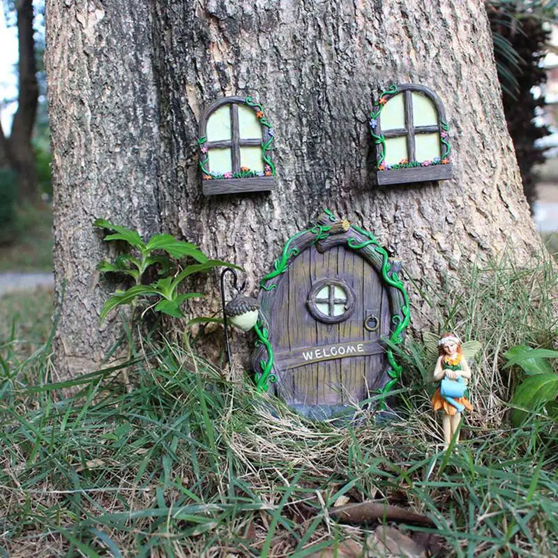 Creative Miniature Fairy Home Door Windows and Chandelier Luminous Tree Decor Art Decorations Yard Garden Sculpture Decoration
Creative Miniature Fairy Home Door Windows and Chandelier Luminous Tree Decor Art Decorations Yard Garden Sculpture Decoration