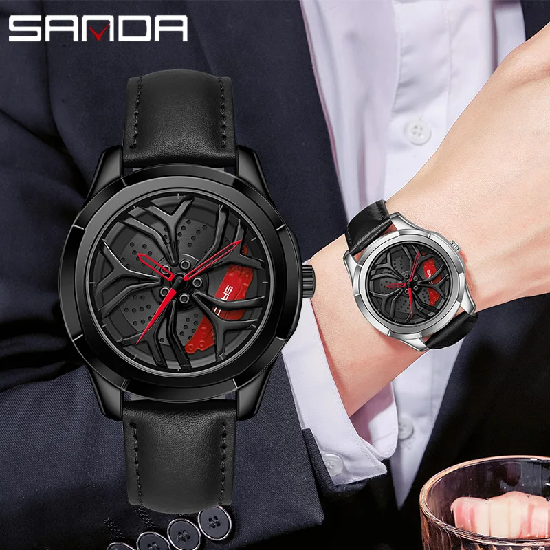 SANDA Wheel Watch For Men Rim Hub Top Brand Luxury Trend Cool Sports Car Mens Watch Stainless Steel Fashion men's Quartz Watches
SANDA Wheel Watch For Men Rim Hub Top Brand Luxury Trend Cool Sports Car Mens Watch Stainless Steel Fashion men's Quartz Watches