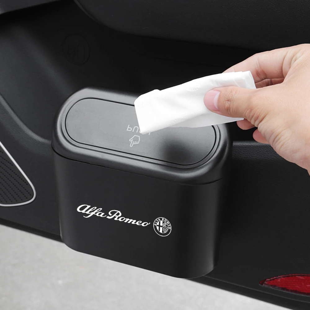 Universal Hanging Car Trash Can Flip Lid Dustbin Organizer Box Interior Accessories For Alfa Romeo Giulia Giulietta 159 Mito GT
Universal Hanging Car Trash Can Flip Lid Dustbin Organizer Box Interior Accessories For Alfa Romeo Giulia Giulietta 159 Mito GT