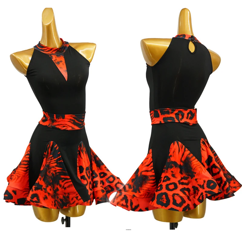 Женское платье для латиноамериканских танцев, красная леопардовая юбка без рукавов, Одежда для танцев на выпускной, танго, клубный костюм д... 
Женское платье для латиноамериканских танцев, красная леопардовая юбка без рукавов, Одежда для танцев на выпускной, танго, клубный костюм д...
