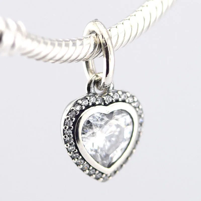 100% 925 Sterling Silver Clear CZ Charms Fits Pandora Bracelet DIY Sparkling Love Beads for Jewelry Making Accessories
100% 925 Sterling Silver Clear CZ Charms Fits Pandora Bracelet DIY Sparkling Love Beads for Jewelry Making Accessories