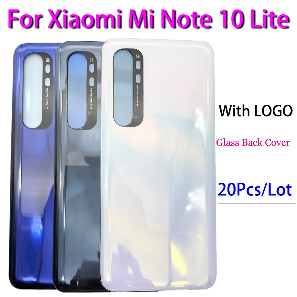 20Pcs/Lot,New Housing Case Replacement Battery Back Glass Cover Repair part For Xiaomi Mi Note 10 Lite With Ahesive With logo
20Pcs/Lot,New Housing Case Replacement Battery Back Glass Cover Repair part For Xiaomi Mi Note 10 Lite With Ahesive With logo