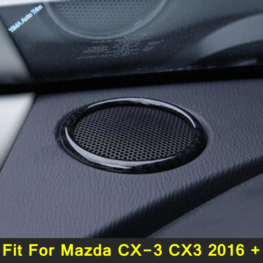 

Автомобильный Стайлинг Lapetus, приборная панель, стерео динамик, аудио, громкий динамик, рамка, Обложка, отделка, 2 шт., подходит для Mazda CX-3 CX3 2016 - ...