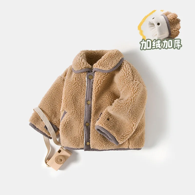 80-120cm new 2020 winter lamb warm boys jacket kids thick warm winter clothing children fashion jacket
80-120cm new 2020 winter lamb warm boys jacket kids thick warm winter clothing children fashion jacket
