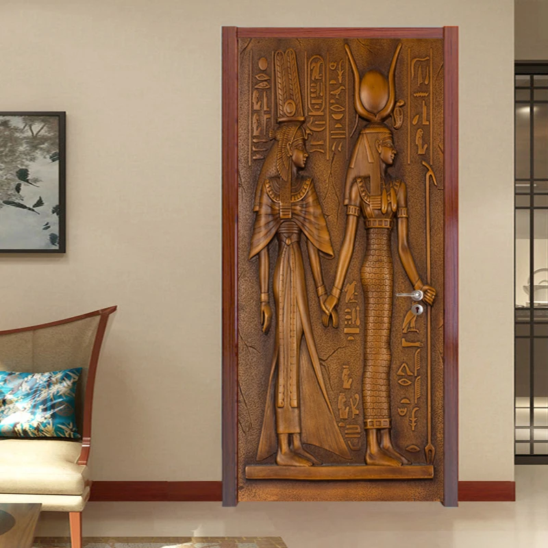 Door Sticker European Style Retro 3D Egyptian Sculpture Wallpaper Living Room Kitchen PVC Waterproof Home Decal Vinyl Door Mural
Door Sticker European Style Retro 3D Egyptian Sculpture Wallpaper Living Room Kitchen PVC Waterproof Home Decal Vinyl Door Mural