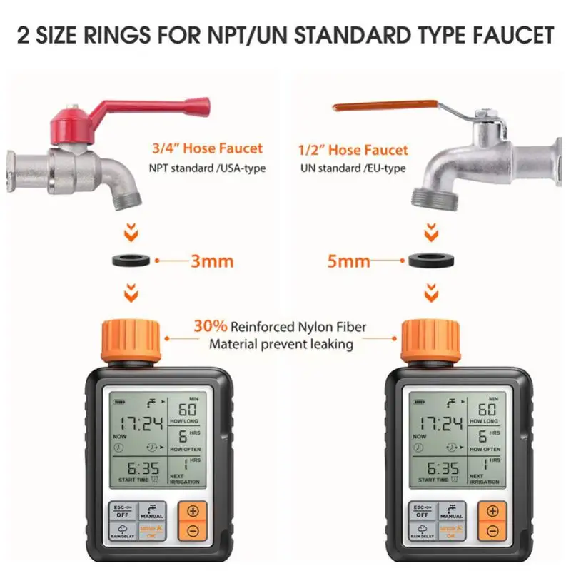Automatic Digital Programmable Timer IP65 Waterproof Screen For Garden Meadow Irrigation Timer Irrigation System
Automatic Digital Programmable Timer IP65 Waterproof Screen For Garden Meadow Irrigation Timer Irrigation System