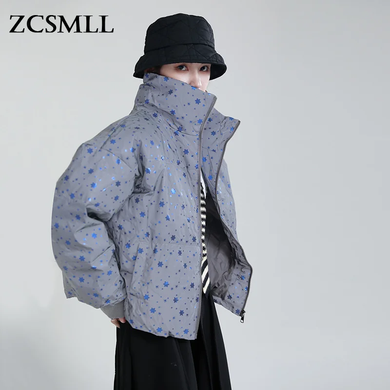 ZCSMLL Blue Big Size Warm Cotton-padded Coat Long Sleeve Loose Fit Women Parkas Fashion Tide New Autumn Winter 2021 TH1146
ZCSMLL Blue Big Size Warm Cotton-padded Coat Long Sleeve Loose Fit Women Parkas Fashion Tide New Autumn Winter 2021 TH1146