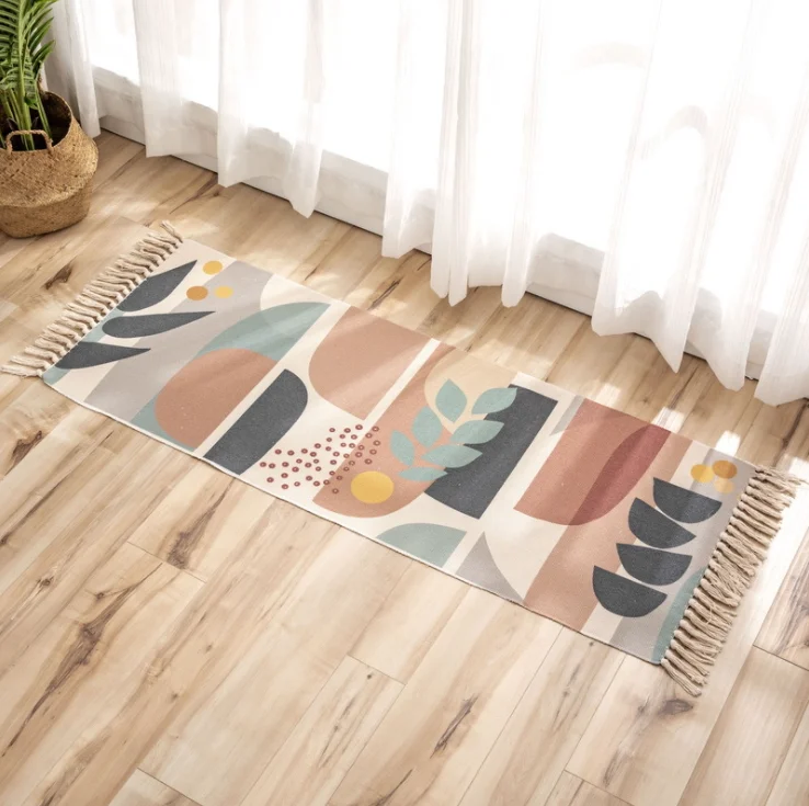 Fruit geometric print Cotton Linen Tassel carpet Long Nordic Non Slip Bath Foot Pad Welcome Door Carpet Bedside Hallway Area Rug
Fruit geometric print Cotton Linen Tassel carpet Long Nordic Non Slip Bath Foot Pad Welcome Door Carpet Bedside Hallway Area Rug