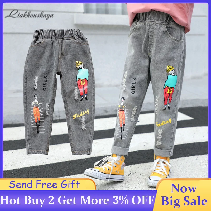Kids Jeans Girls' Cartoon Graffiti Jeans Children'S Boutique Fashion Printed Jeans Girls' Elastic Waist Pants Slim-Fit Trousers
Kids Jeans Girls' Cartoon Graffiti Jeans Children'S Boutique Fashion Printed Jeans Girls' Elastic Waist Pants Slim-Fit Trousers