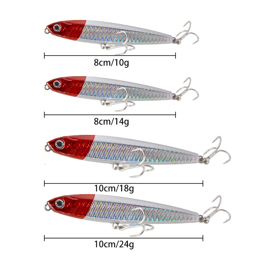 10g 14g 19g 24g Sinking Minnow Pencil Fishing Lure Wobblers Hard Bait Metal Hardbait Artificial Bait Wobbler For Jigging Fishing
10g 14g 19g 24g Sinking Minnow Pencil Fishing Lure Wobblers Hard Bait Metal Hardbait Artificial Bait Wobbler For Jigging Fishing