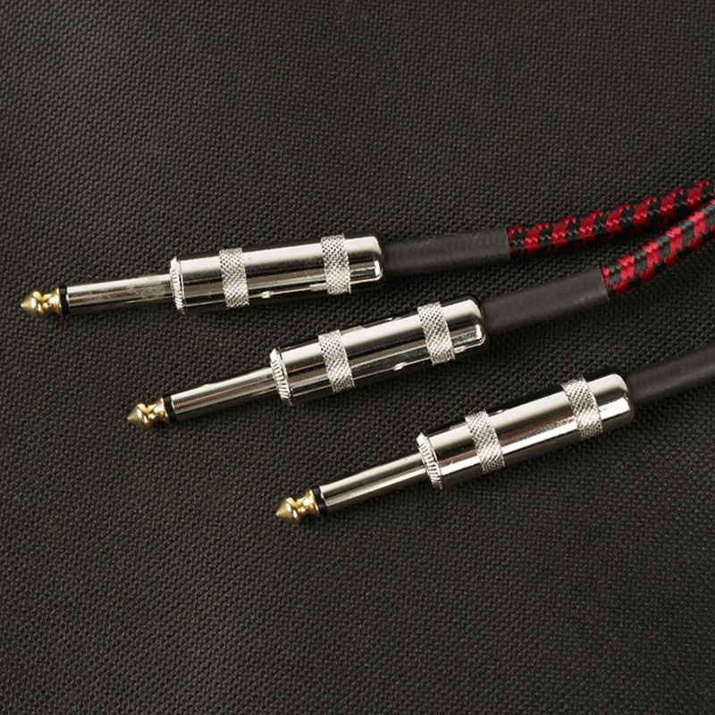 Guitar Cable Audio Male to Male Cable Wire Cord Knitting 6.35mm Straight Plug for Electric Acoustic Guitar Bass
Guitar Cable Audio Male to Male Cable Wire Cord Knitting 6.35mm Straight Plug for Electric Acoustic Guitar Bass