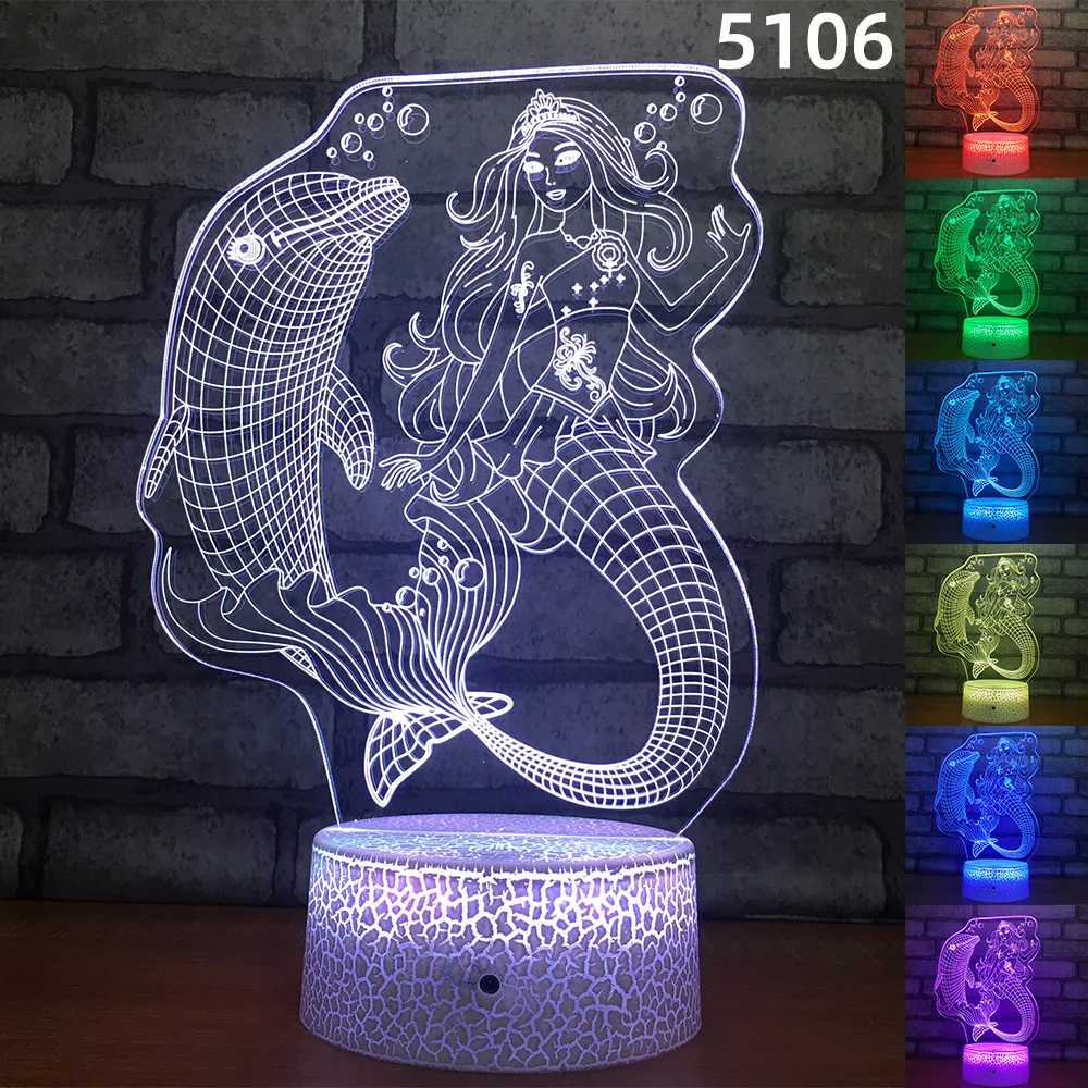 Dolphin Mermaid Shape LED 3D Night Lights Children Bedroom Decration Lamp for Girls Birthday Party Decoration Table Desk Lamp
Dolphin Mermaid Shape LED 3D Night Lights Children Bedroom Decration Lamp for Girls Birthday Party Decoration Table Desk Lamp