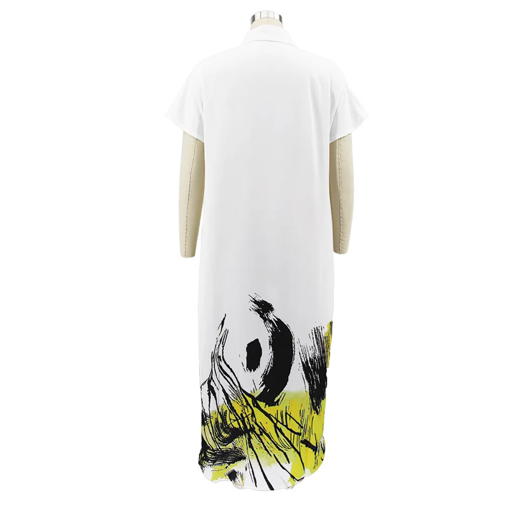 Women Long Shirt Dress Fashion Printed Casual High Street Dresses Button Up Turn Down Collar Summer Robe for 2021 Streetwear
Women Long Shirt Dress Fashion Printed Casual High Street Dresses Button Up Turn Down Collar Summer Robe for 2021 Streetwear