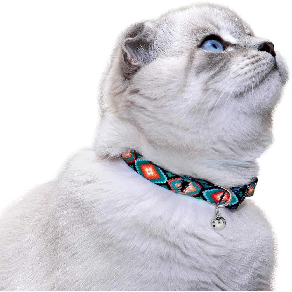 Ошейник для домашних животных, ошейник для кошек, аксессуары для животных, геометрический безопасный ошейник для котенка
Ошейник для домашних животных, ошейник для кошек, аксессуары для животных, геометрический безопасный ошейник для котенка