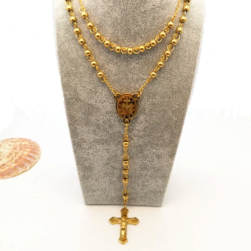 LOOKER Rosary Necklace Jesus Christ Cross Pendant Necklaces Bead Long Chain Mens Women Virgin Mary Christian Fashion Jewelry 
LOOKER Rosary Necklace Jesus Christ Cross Pendant Necklaces Bead Long Chain Mens Women Virgin Mary Christian Fashion Jewelry