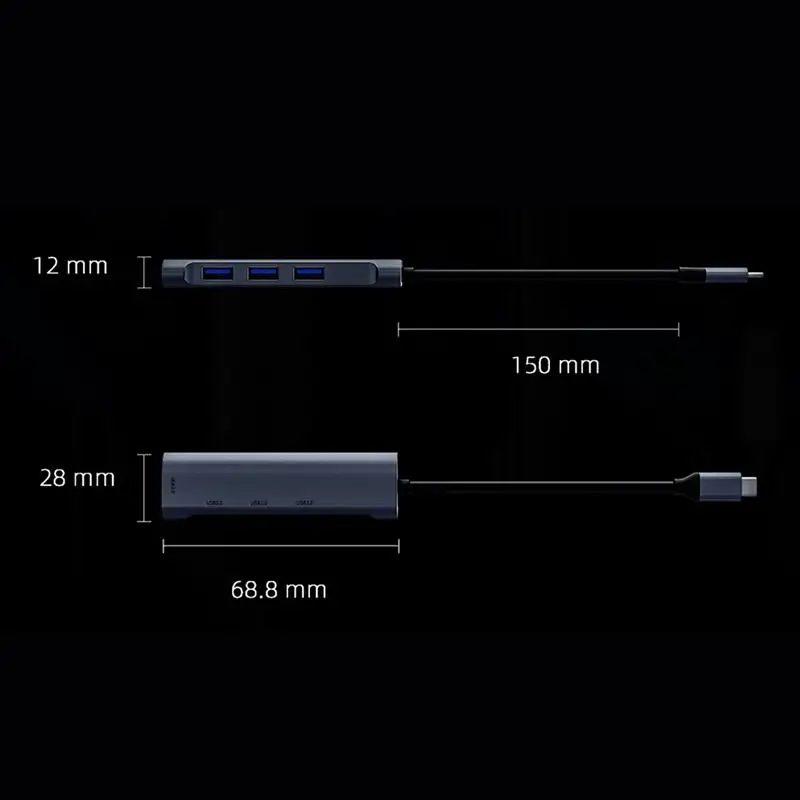 4 Port Type-c to USB3.0 USB2.0 Hub 4 in 1 USB-C Splitter Extender 5Gbps Converter for Mobile Phone U Disk Hard Drive
4 Port Type-c to USB3.0 USB2.0 Hub 4 in 1 USB-C Splitter Extender 5Gbps Converter for Mobile Phone U Disk Hard Drive