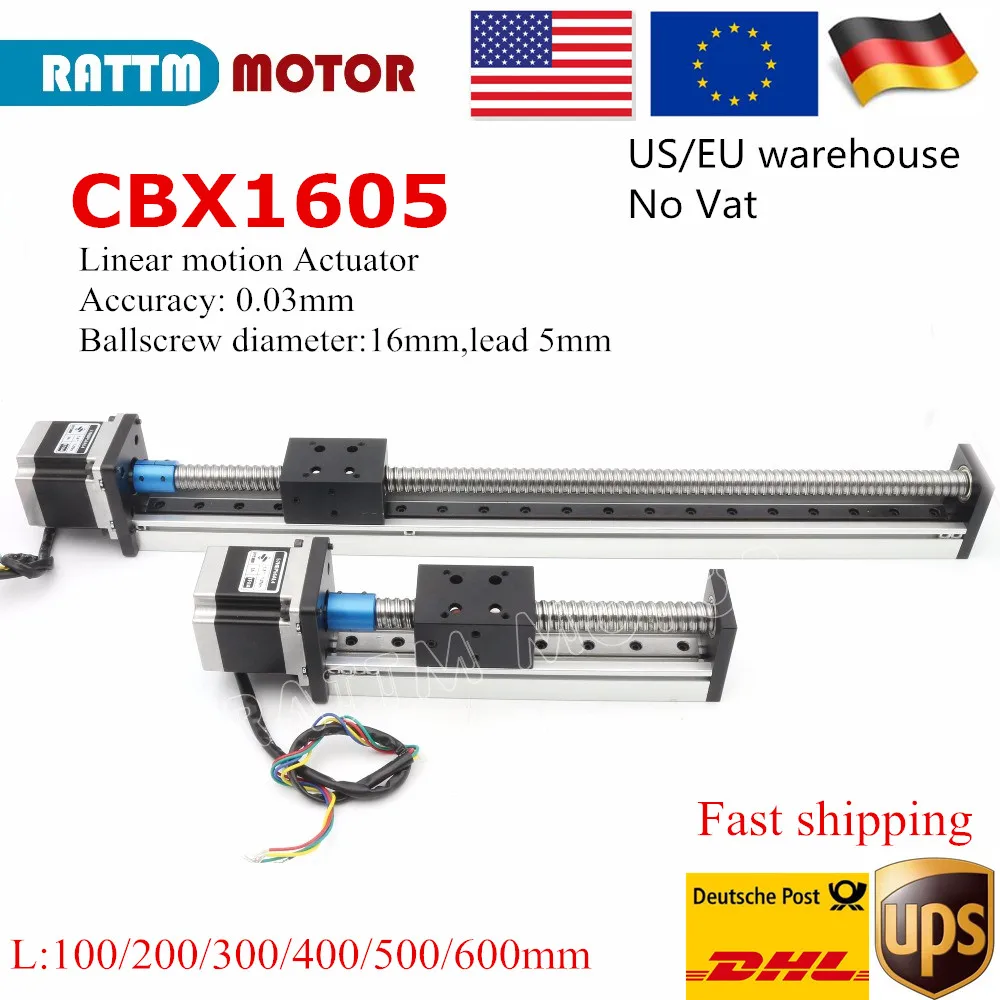 ЕС/США Корабль CBX1605 CNC линейная направляющая сценическая Подвижная 100 200 300 400 500 мм