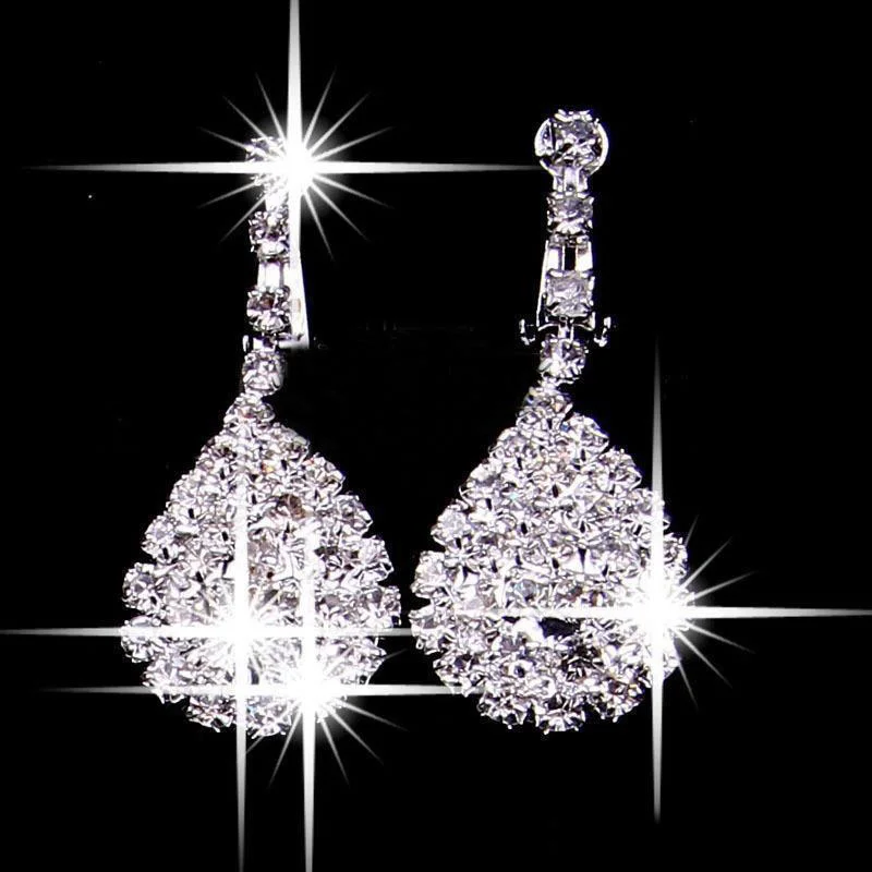 Винтажные Ювелирные наборы из двух предметов роскошные серьги-подвески ожерелье