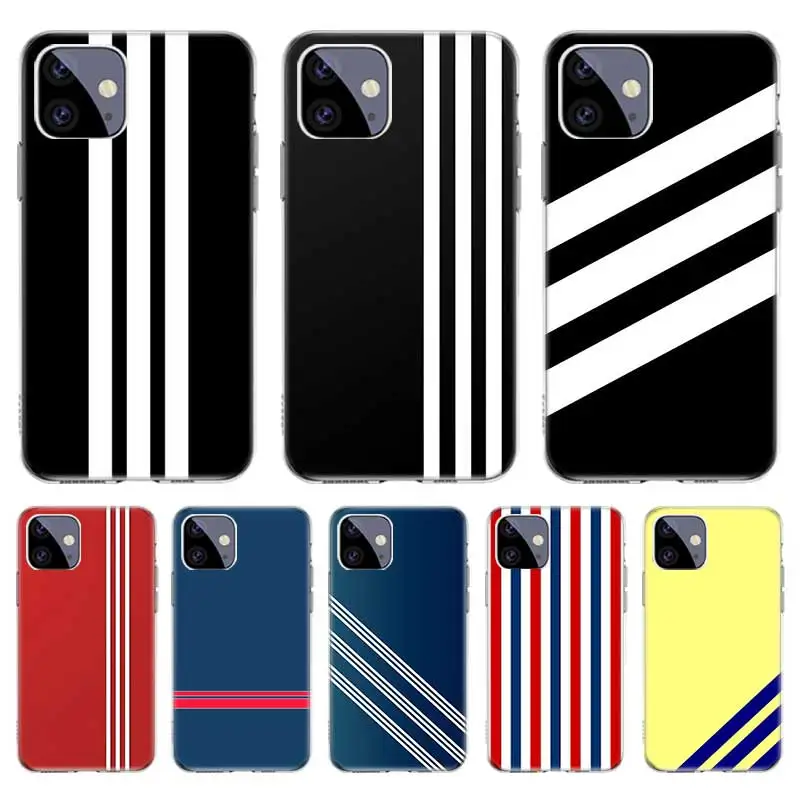 Fashion Sports Brand Stripes Case For Iphone 11 Pro 12 Pro Max 13 7 8 Plus XR XS Max X 12 Mini 6 6S SE 2020 SE2 Cover
Fashion Sports Brand Stripes Case For Iphone 11 Pro 12 Pro Max 13 7 8 Plus XR XS Max X 12 Mini 6 6S SE 2020 SE2 Cover
