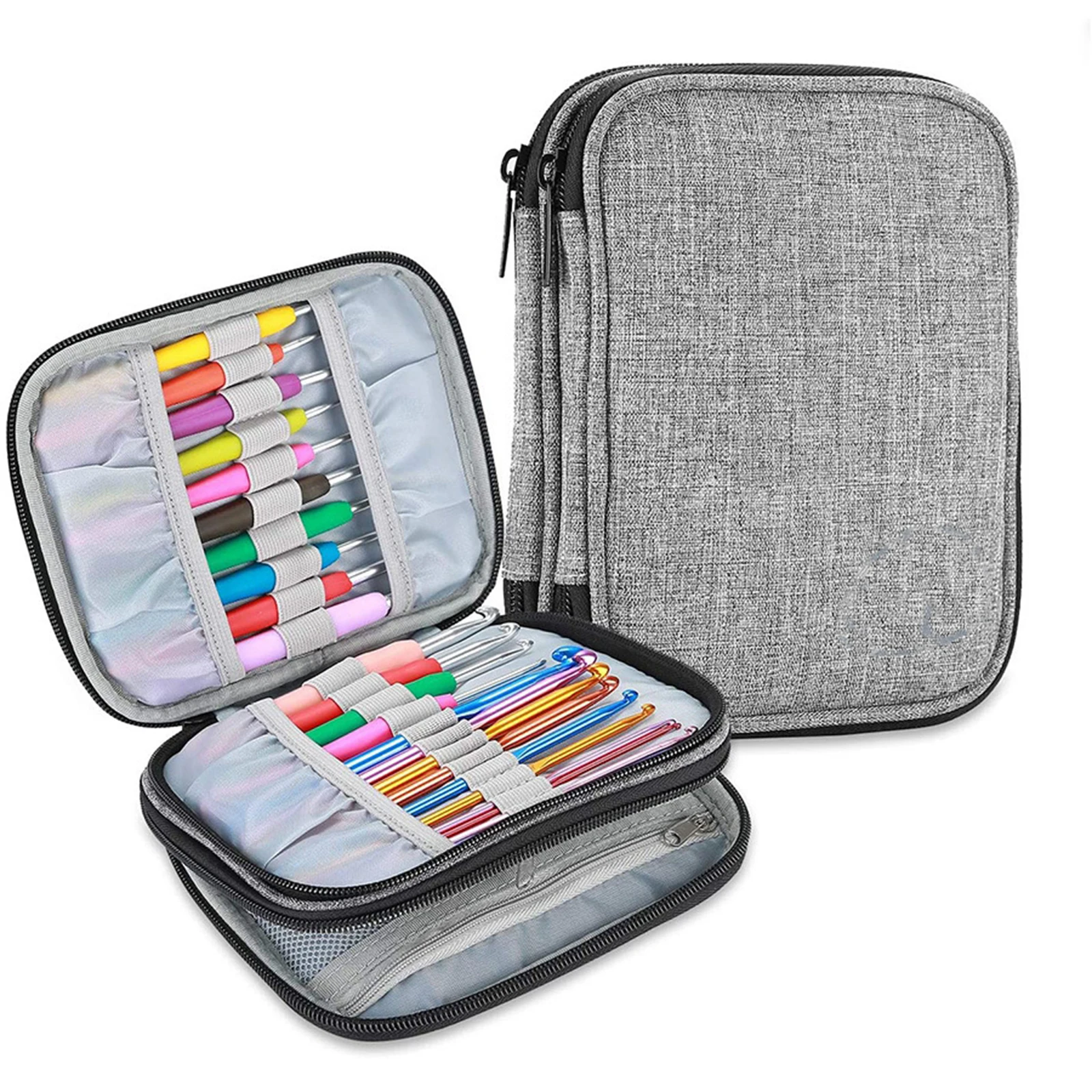 Home Crochet Hooks Needles Case Yarn Tools Knitting Zipper Organizer Bag
Home Crochet Hooks Needles Case Yarn Tools Knitting Zipper Organizer Bag