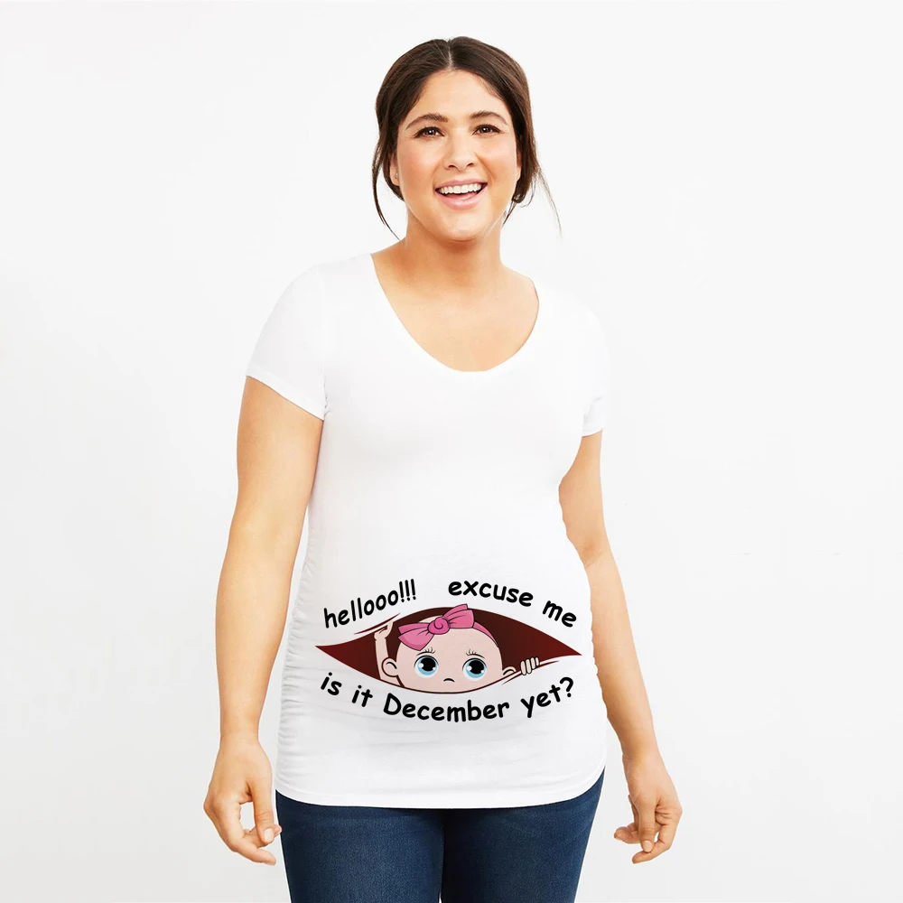

Извините, я сейчас январь, 12 месяцев, летняя футболка для беременных и матерей, женская футболка, Одежда для беременных с буквенным принтом, ...