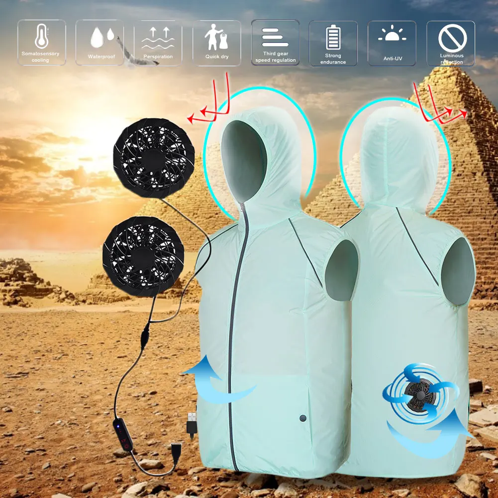 Summer Cooling Vest Fan Men Women Air Conditioning Cool Outdoor Pink Coat Sun Protection Jacket USB Charing Vest
Summer Cooling Vest Fan Men Women Air Conditioning Cool Outdoor Pink Coat Sun Protection Jacket USB Charing Vest