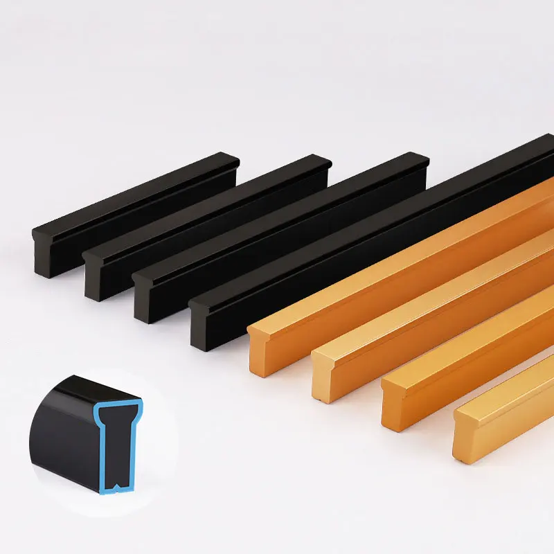 American simple black gold aluminum kitchen cabinet door handle and drawer handle furniture handle hardware
American simple black gold aluminum kitchen cabinet door handle and drawer handle furniture handle hardware
