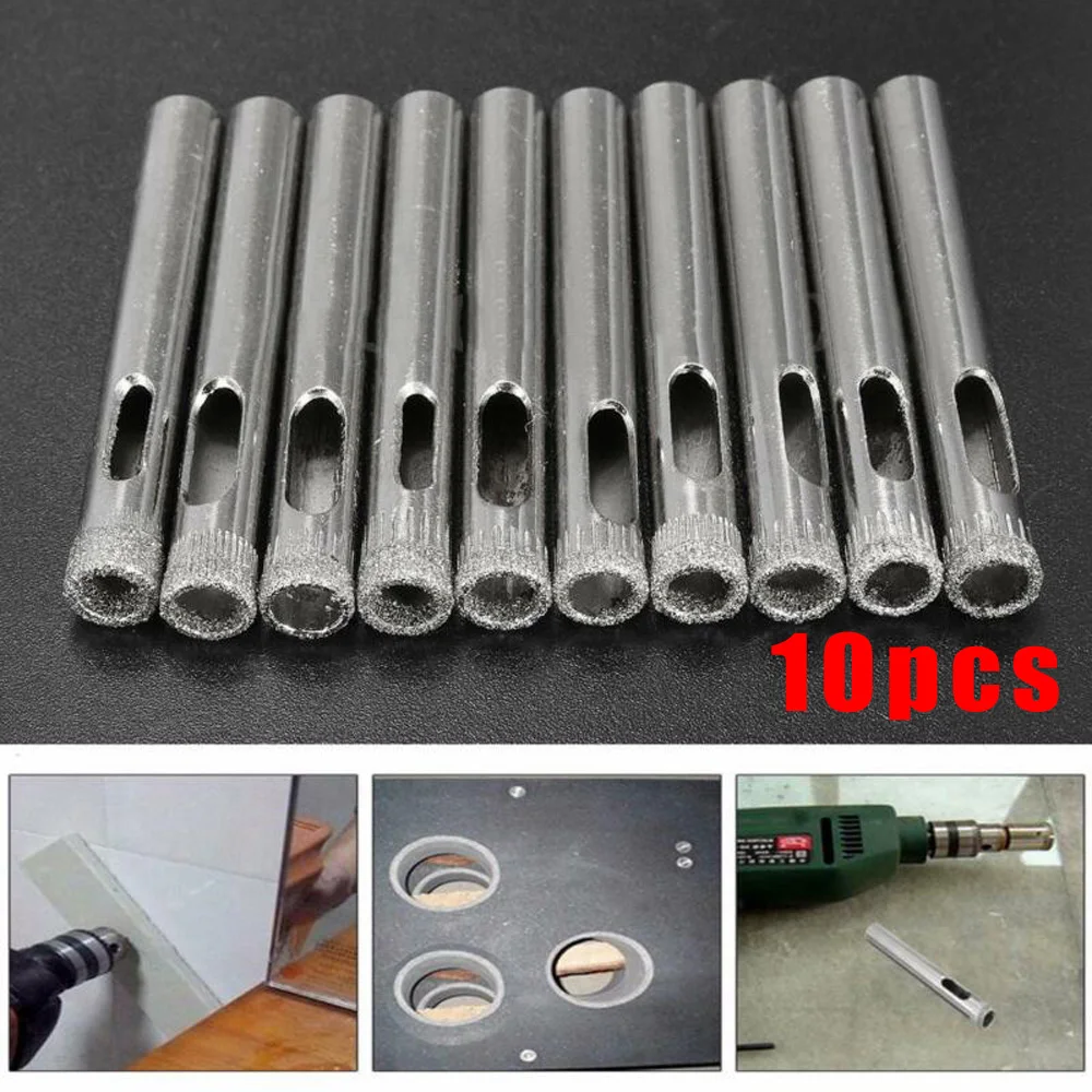 10Pcs/Set 7mm Diamond Core Hole Saw Drill Bits Tool For Tile Glass Marble Slate Porcelain High Quality Hot Sale
10Pcs/Set 7mm Diamond Core Hole Saw Drill Bits Tool For Tile Glass Marble Slate Porcelain High Quality Hot Sale