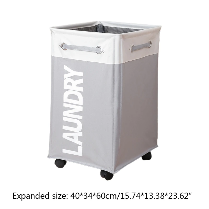 C9GA Foldable Rolling Laundry Hamper with Wheel Waterproof Collapsible Clothes Basket
C9GA Foldable Rolling Laundry Hamper with Wheel Waterproof Collapsible Clothes Basket
