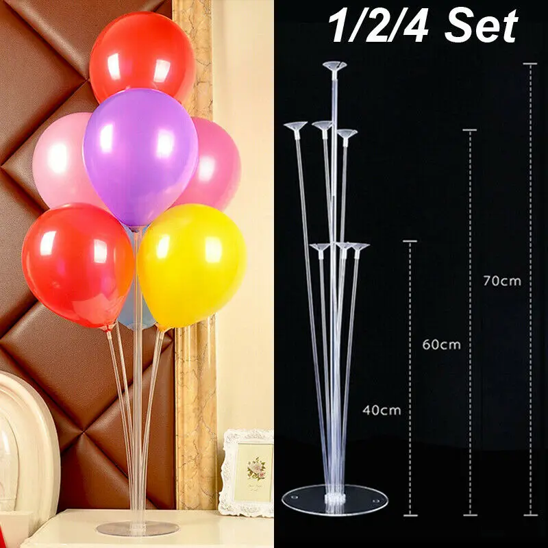 1 Set Column Upright Balloons Display Stand Wedding Party Decor Clear Balloon Stands Limit 100 | Дом и сад