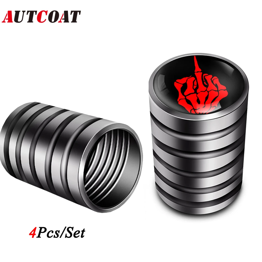 AUTCOAT 4Pcs/Set Tire Valve Stem Caps with O Rubber Ring, Universal Metal Valve Stem Cover for Car, SUV, Bike, Truck, Motorcycle
AUTCOAT 4Pcs/Set Tire Valve Stem Caps with O Rubber Ring, Universal Metal Valve Stem Cover for Car, SUV, Bike, Truck, Motorcycle