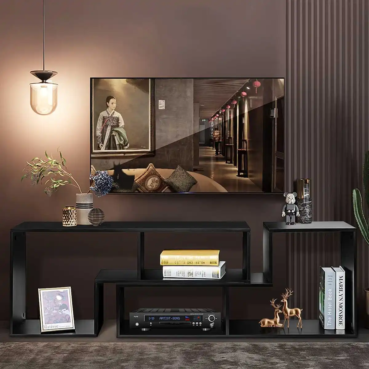 TV Cabinet Simple Combination TV Stand Storage Shelf Bookshelf Modern LCD TV Support for Home Study Bedroom Living Room Office
TV Cabinet Simple Combination TV Stand Storage Shelf Bookshelf Modern LCD TV Support for Home Study Bedroom Living Room Office