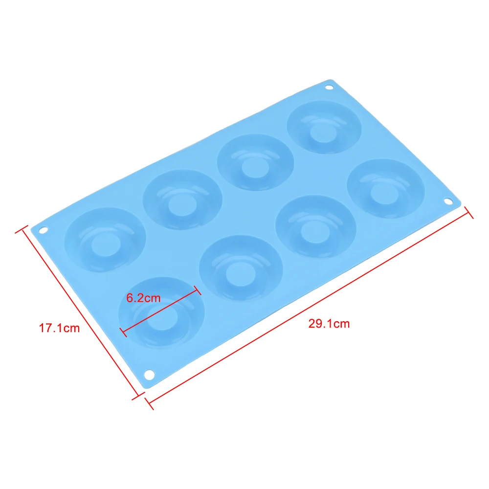 Non-Stick Mold Bakeware Donut Baking Pan DIY Cake Mould Tray Chocolate Biscuit Cake Mold 8-Cavity Silicone Donut Mold
Non-Stick Mold Bakeware Donut Baking Pan DIY Cake Mould Tray Chocolate Biscuit Cake Mold 8-Cavity Silicone Donut Mold