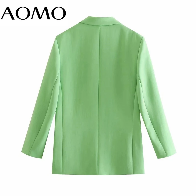 AOMO Women Solid Green Blazer Coat Vintage Notched Collar Pocket 2021 Fashion Female Casual Chic Tops 3H610A 
AOMO Women Solid Green Blazer Coat Vintage Notched Collar Pocket 2021 Fashion Female Casual Chic Tops 3H610A