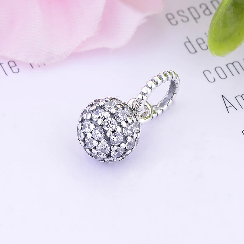 Fashion 925 Sterling Silver Dazzling Ball Dangle Charm Beads Fit Original Pandora Charm Bracelet Women Jewelry Making berloque
Fashion 925 Sterling Silver Dazzling Ball Dangle Charm Beads Fit Original Pandora Charm Bracelet Women Jewelry Making berloque