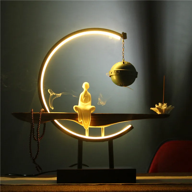 White Buddha Backflow Incense Burner Electric Ceramic Metal Hanging Incense Burner Indoor Quemador De Incienso Home Decor DG50IB
White Buddha Backflow Incense Burner Electric Ceramic Metal Hanging Incense Burner Indoor Quemador De Incienso Home Decor DG50IB