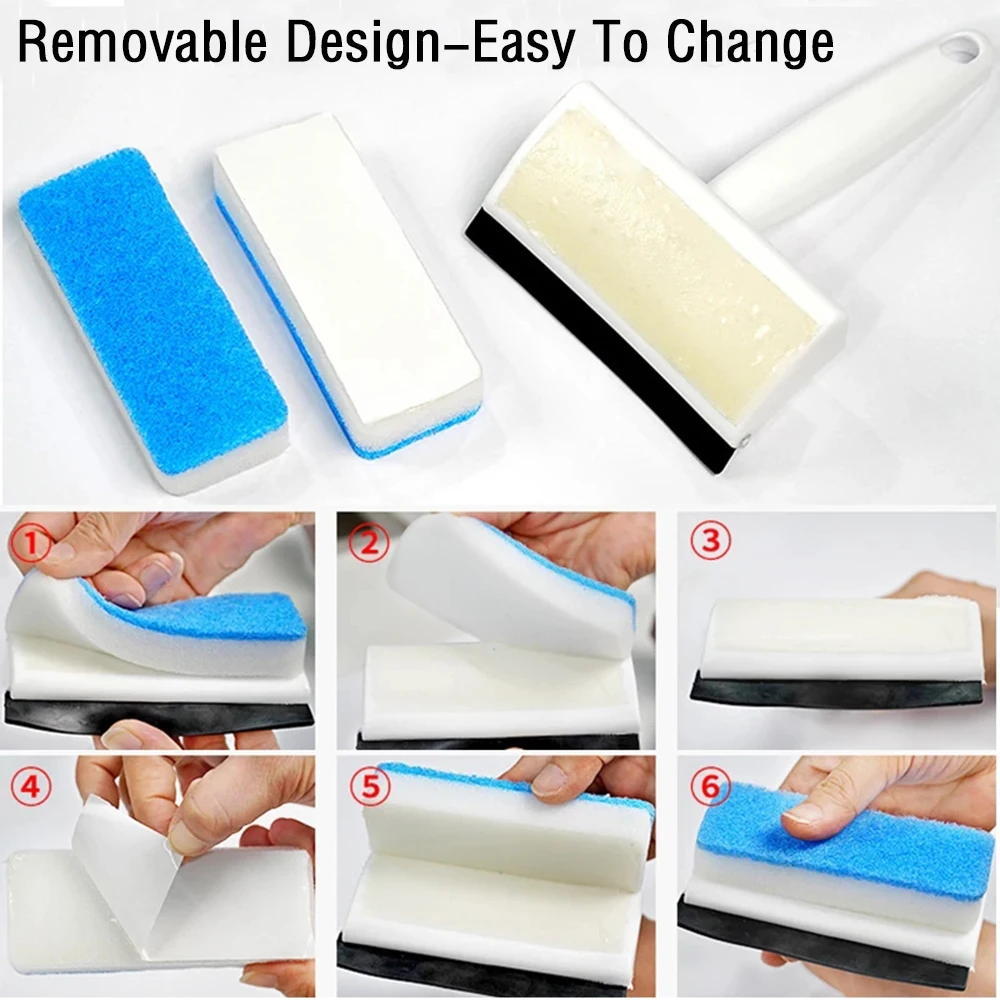 Multi-function Glass Window Wiper Soap Cleaner Squeegee Mirror Bathroom Wall Cleaning Brush Removable Sponge Brush Head
Multi-function Glass Window Wiper Soap Cleaner Squeegee Mirror Bathroom Wall Cleaning Brush Removable Sponge Brush Head
