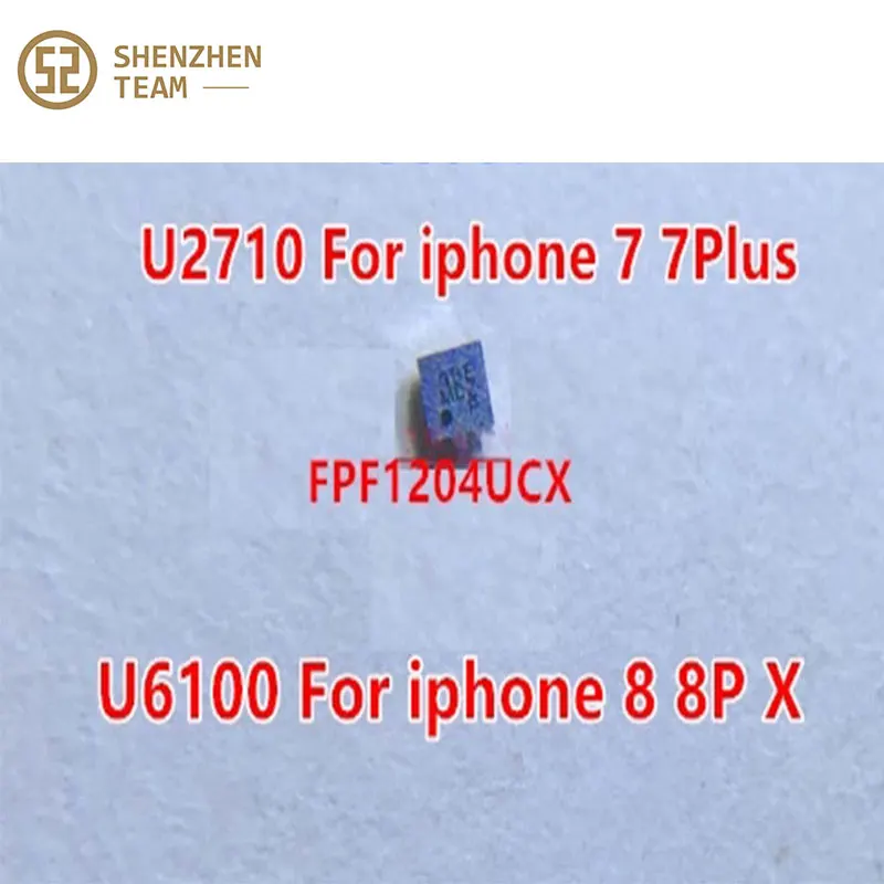SZteam 10pcs/lot new original U6100 FPF1204UCX ACCESSORY BUCK IC for iphone 8 8plus X U6100, 7 7P U2710
SZteam 10pcs/lot new original U6100 FPF1204UCX ACCESSORY BUCK IC for iphone 8 8plus X U6100, 7 7P U2710
