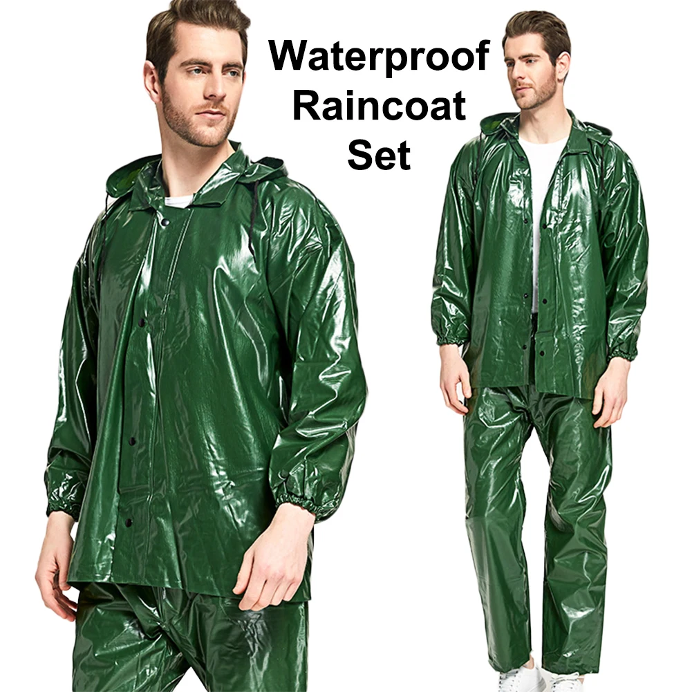 Waterproof Raincoat Men Rain Coat Hooded For Outdoor Hiking Travel Fishing Climbing Riding Motorcycle Rainwear Raincoat Suit
Waterproof Raincoat Men Rain Coat Hooded For Outdoor Hiking Travel Fishing Climbing Riding Motorcycle Rainwear Raincoat Suit